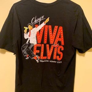 Chuy's Black Elvis Bday shirt